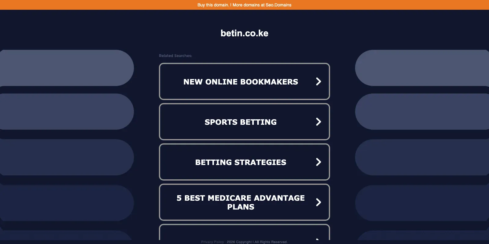 Betin homepage screenshot in Kenya