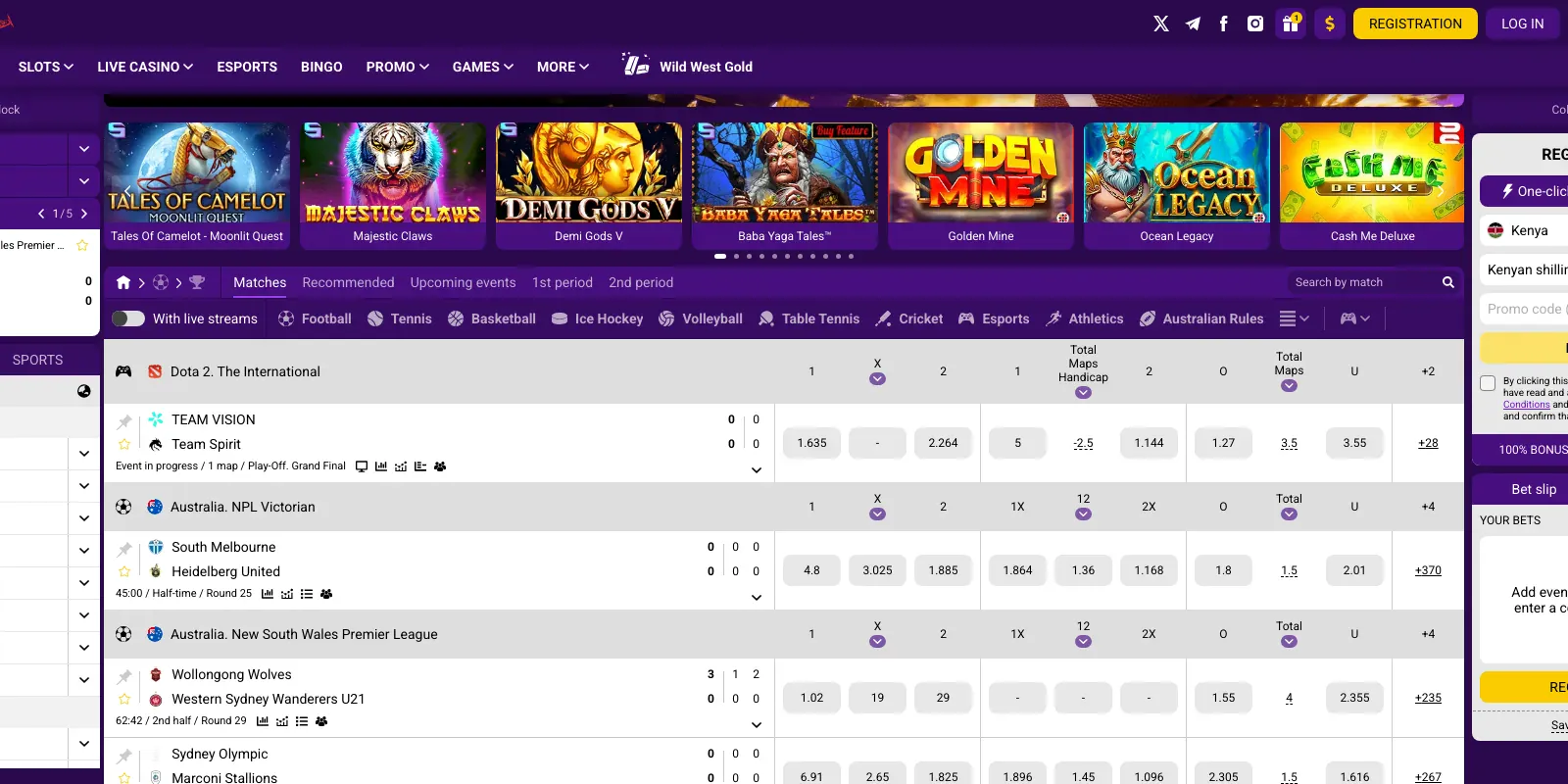 HelaBet homepage screenshot in Kenya
