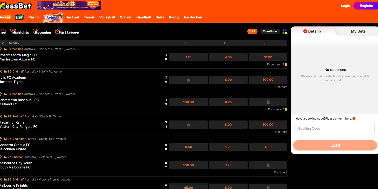Kessbet homepage screenshot in Kenya