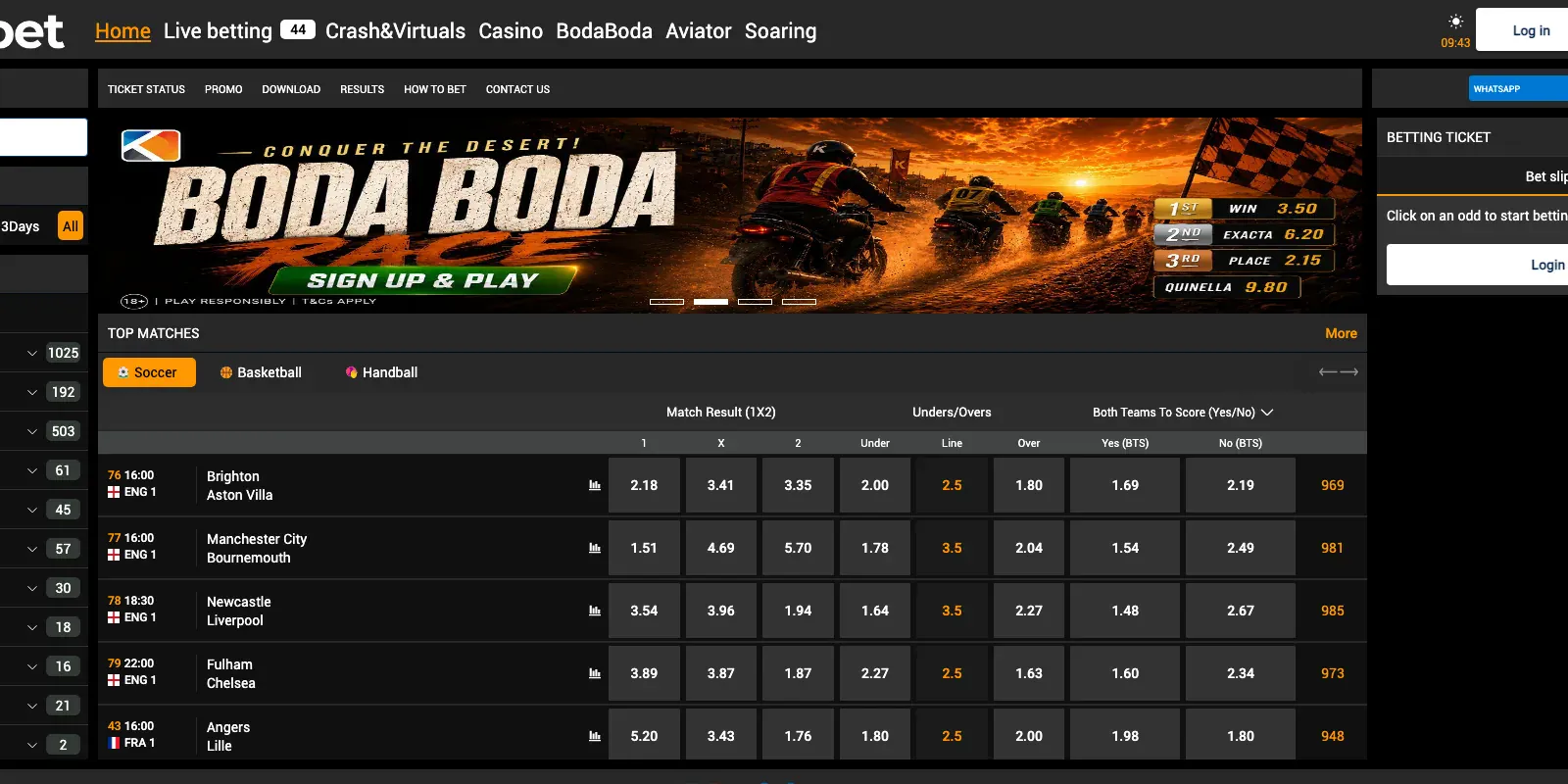 Kilibet homepage screenshot in Kenya
