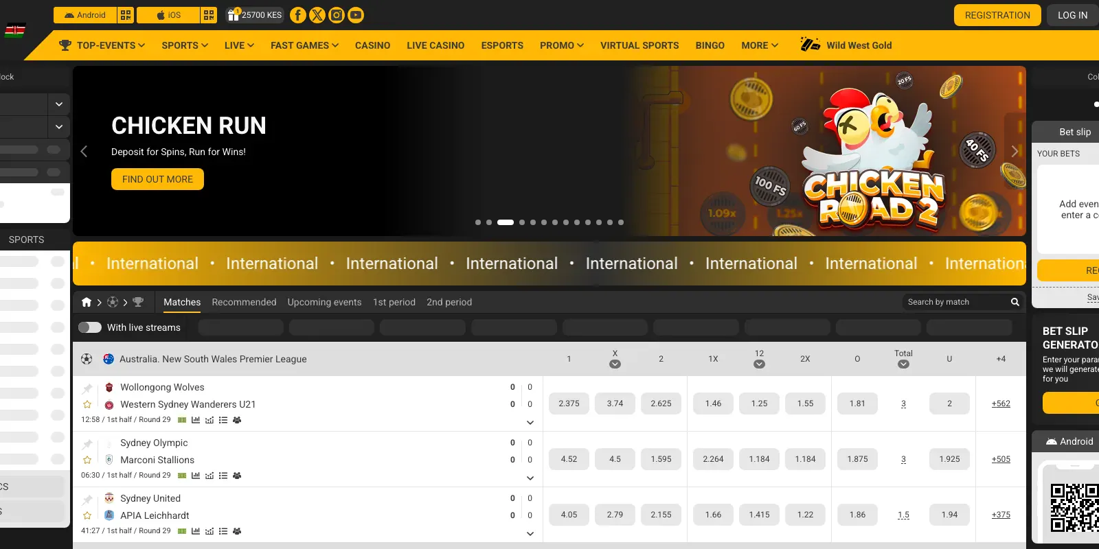 Melbet homepage screenshot in Kenya