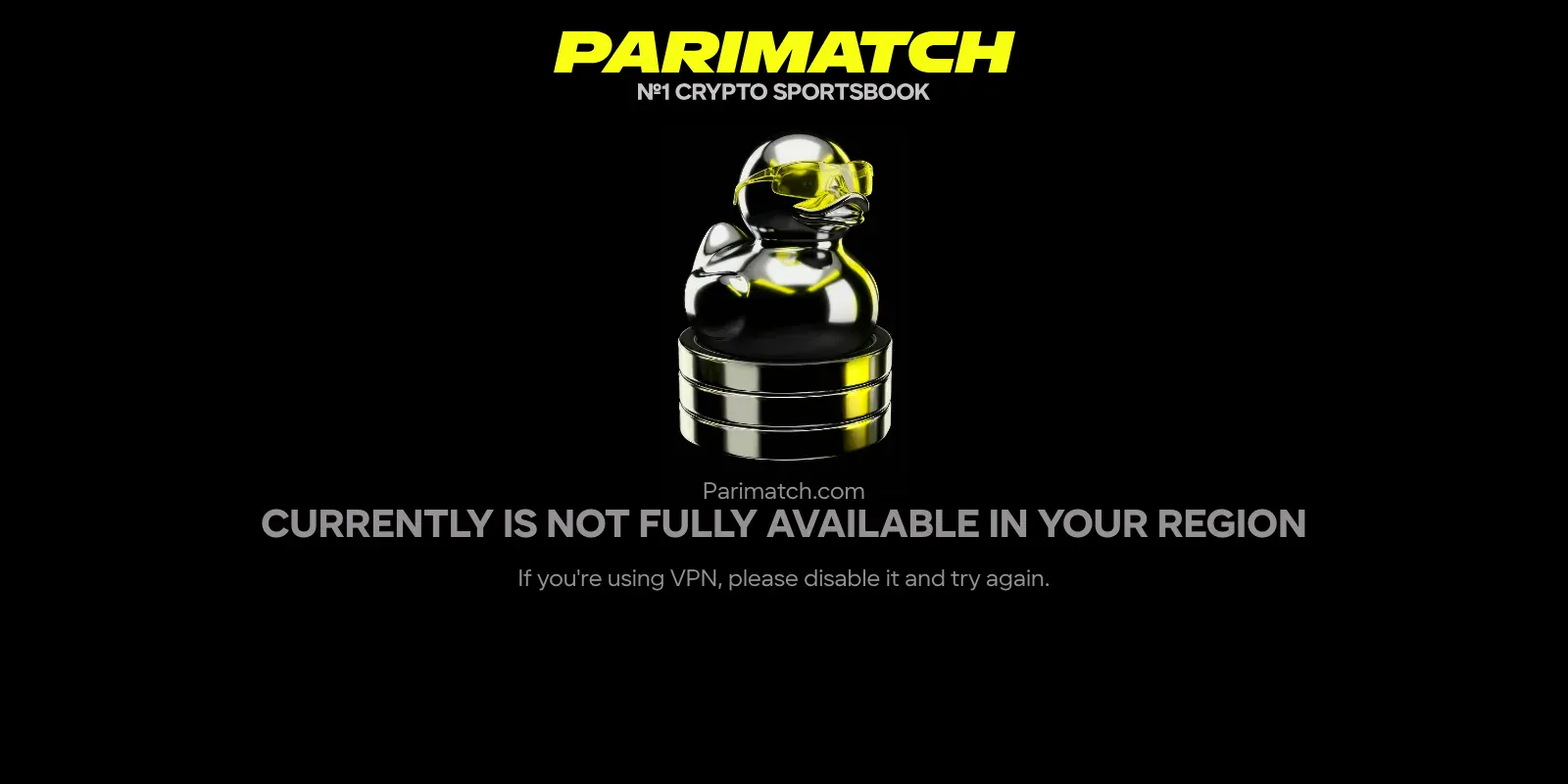 Parimatch homepage screenshot in Kenya