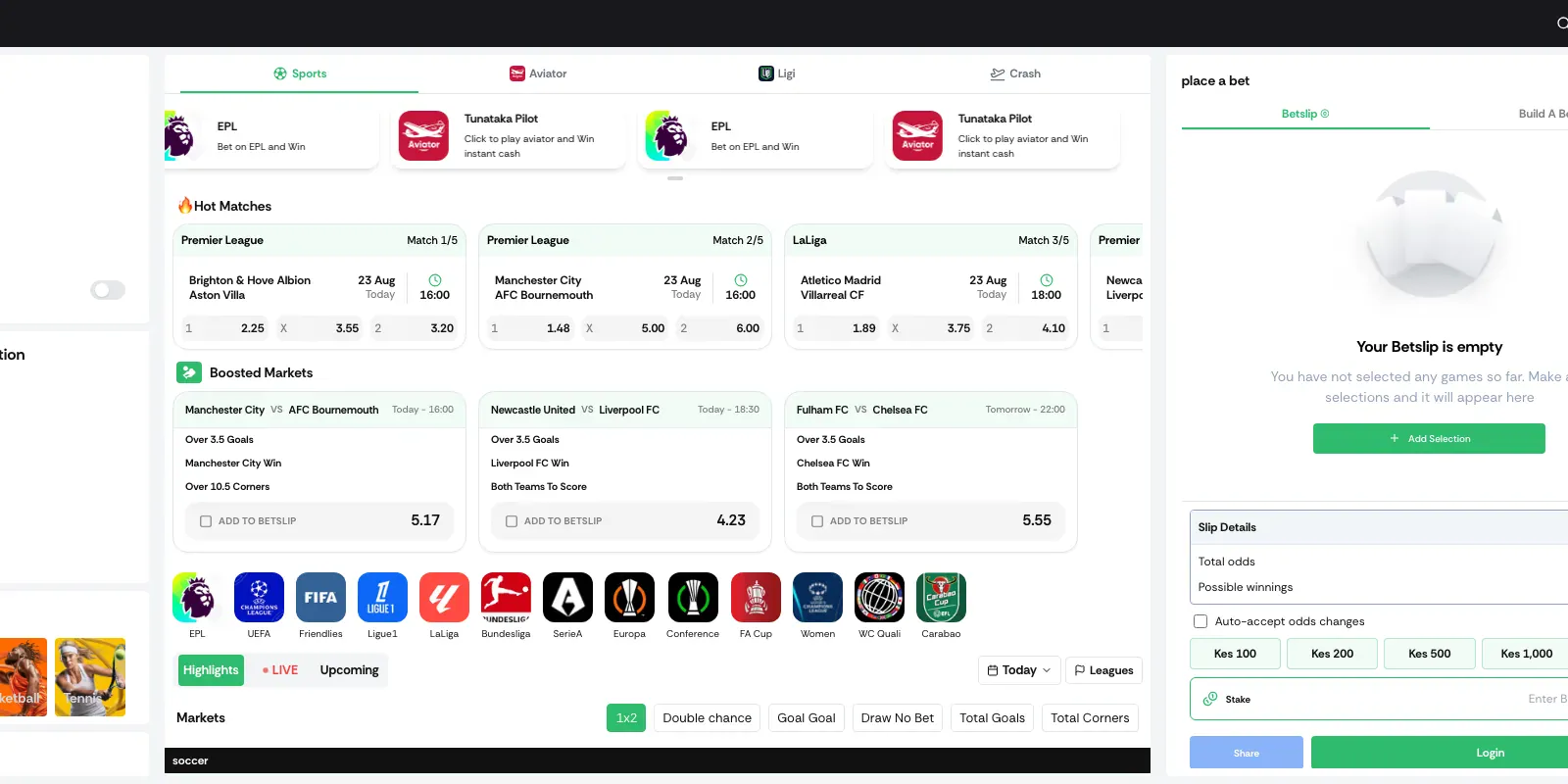 Sakatabets homepage screenshot in Kenya