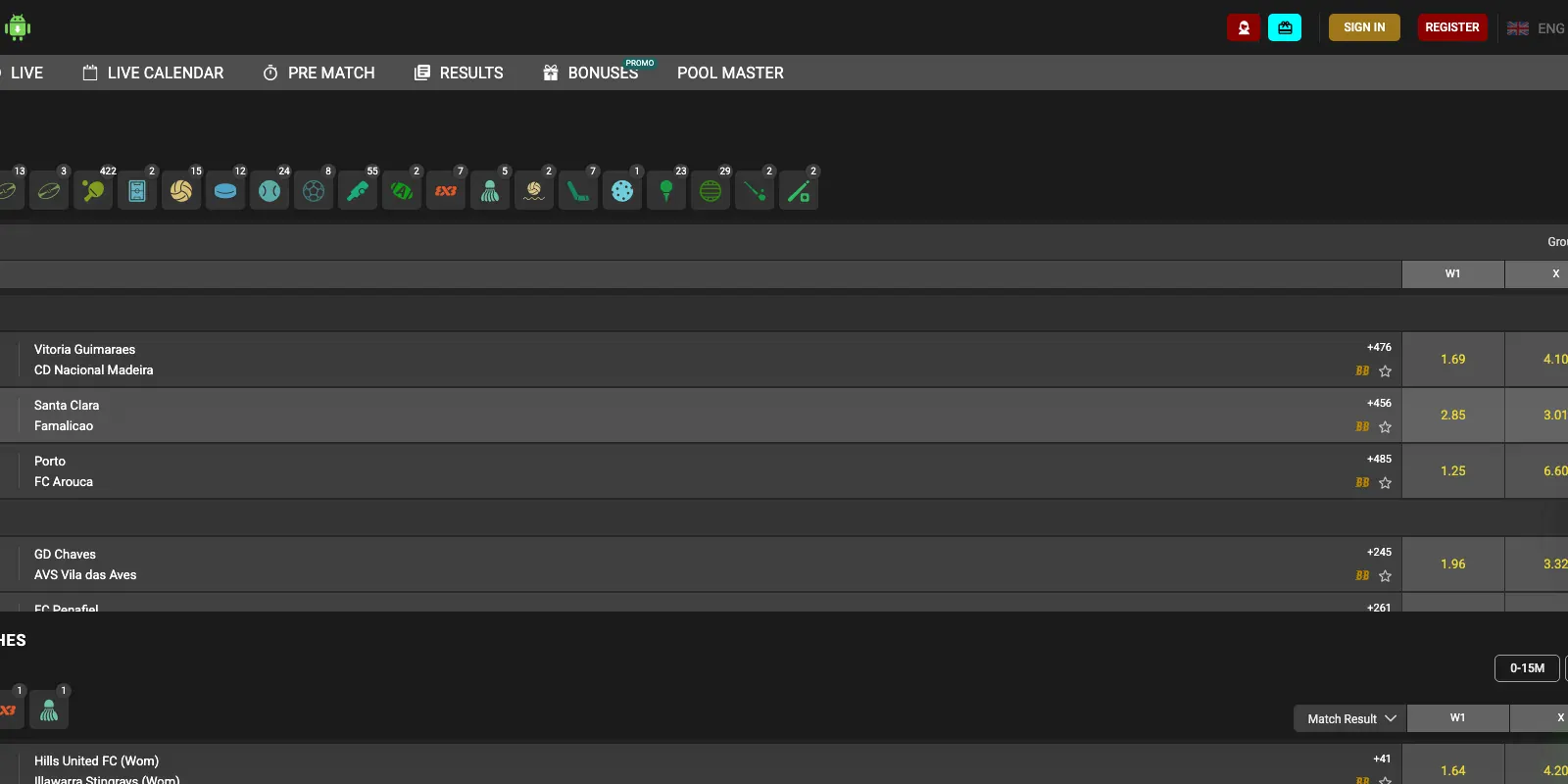Wrbet homepage screenshot in Kenya